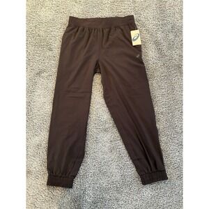 Asics Joggers Pants L Dark Brown Stretch NWT Women's Large